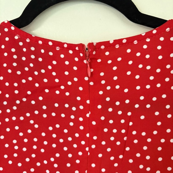 Hayden Red White Polka Dot Romper Size Small NWT - Picture 11 of 12